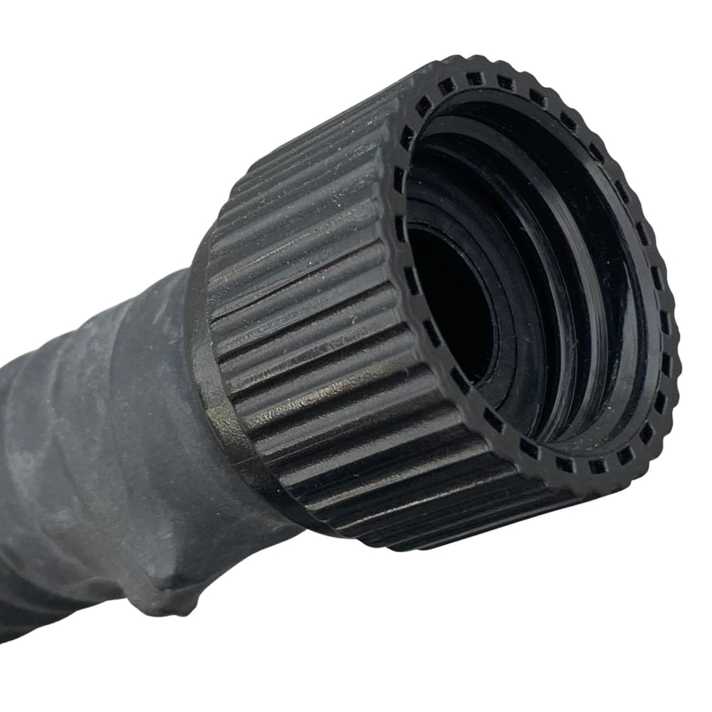 Threaded head on an electric pump hose