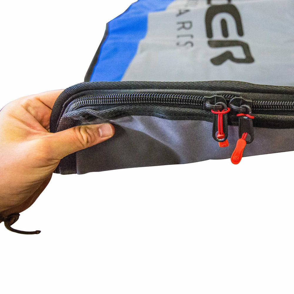Tower paddle board bag zippers