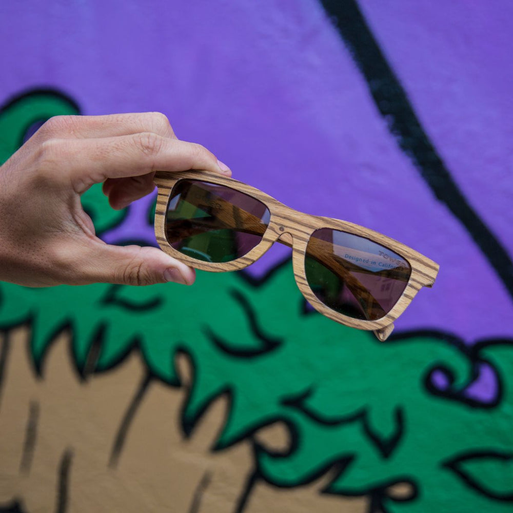 Trestles Zebrawood Sunglasses