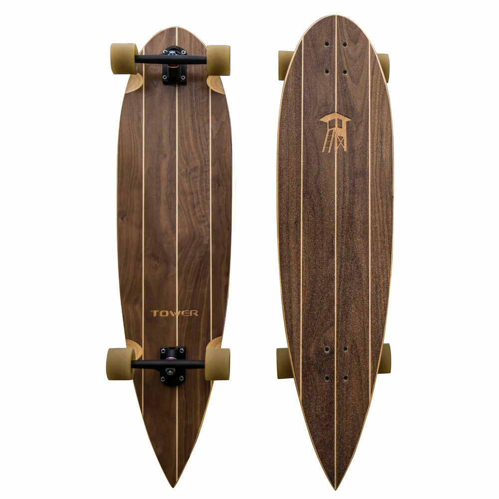 Boardwalk cruiser skateboard top and bottom view