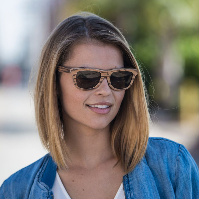 Trestles Zebrawood Sunglasses