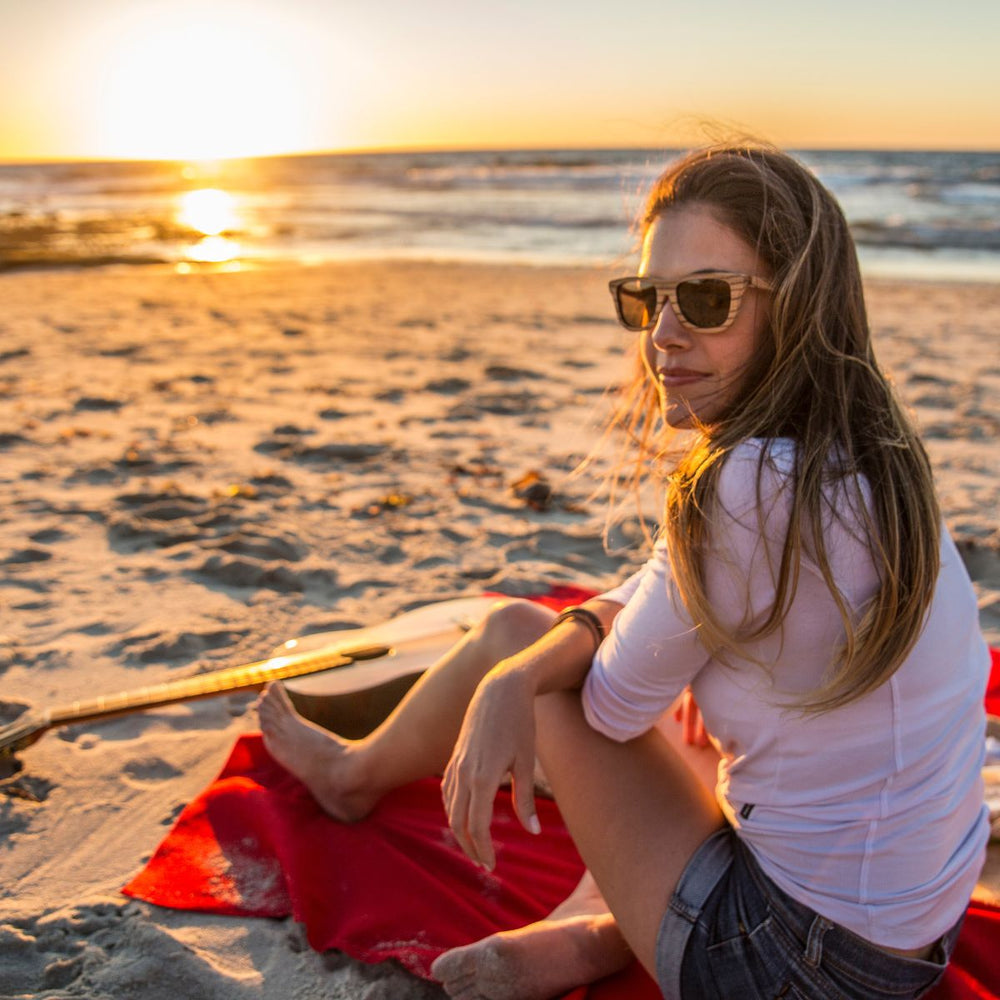 Trestles Zebrawood Sunglasses